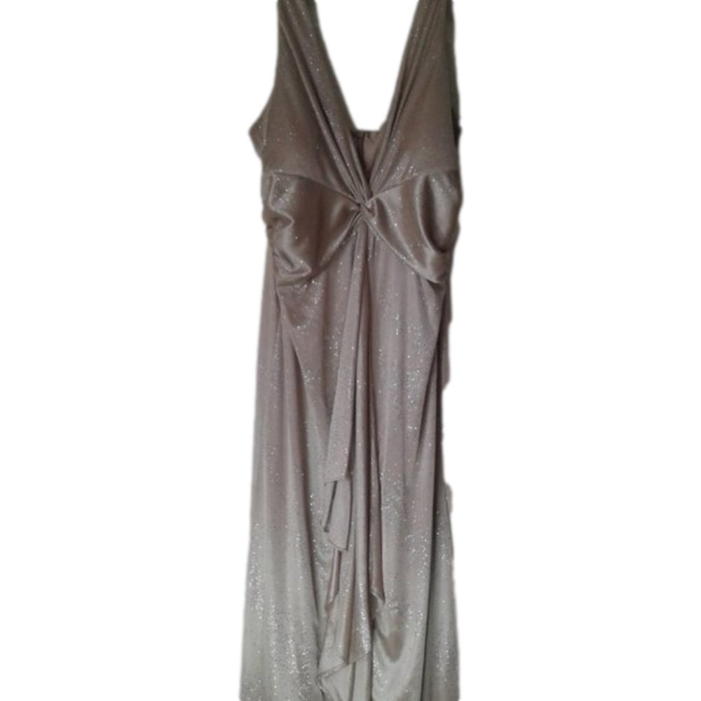 Onyx Nite Gold shimmer evening gown 10 EUC - Picture 4 of 5
